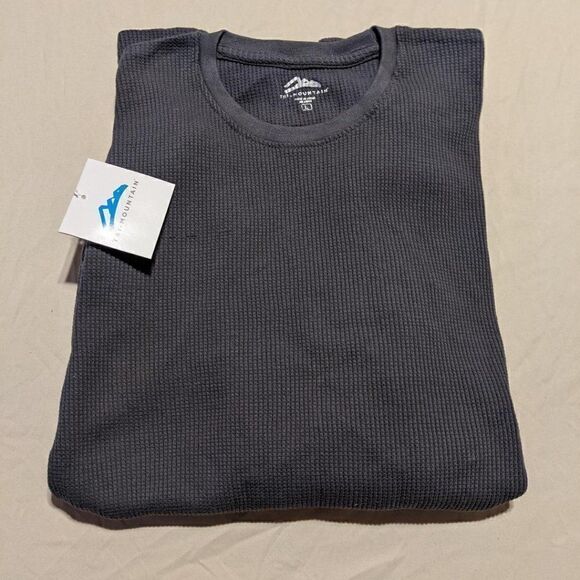 🆕NWT TRI-MOUNTAIN MEN'S HEATHER GRAY THERMAL SHIRT - LARGE - Picture 1 of 3